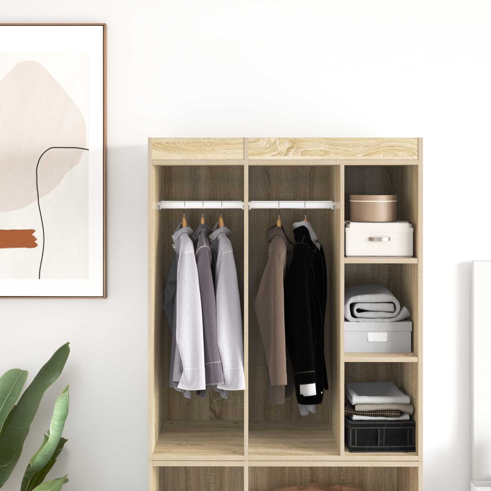 Vidaxxl tringle d'armoire 12 pcs argent 764 x 15 x 29 mm alliage d'aluminium