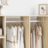 Vidaxxl tringle d'armoire 12 pcs argent 764 x 15 x 29 mm alliage d'aluminium