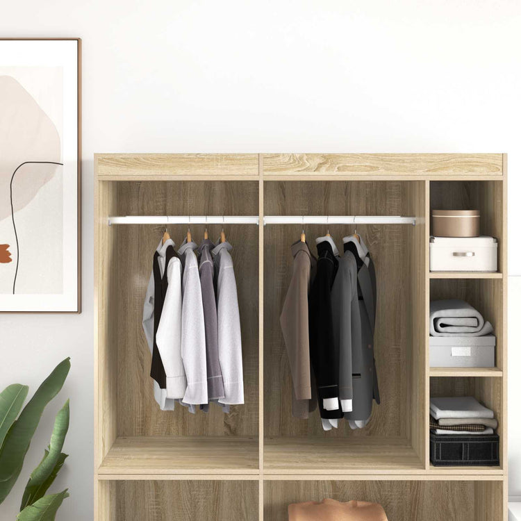 Vidaxxl tige d'armoire 2 pcs argent 764 x 15 x 29 mm alliage d'aluminium