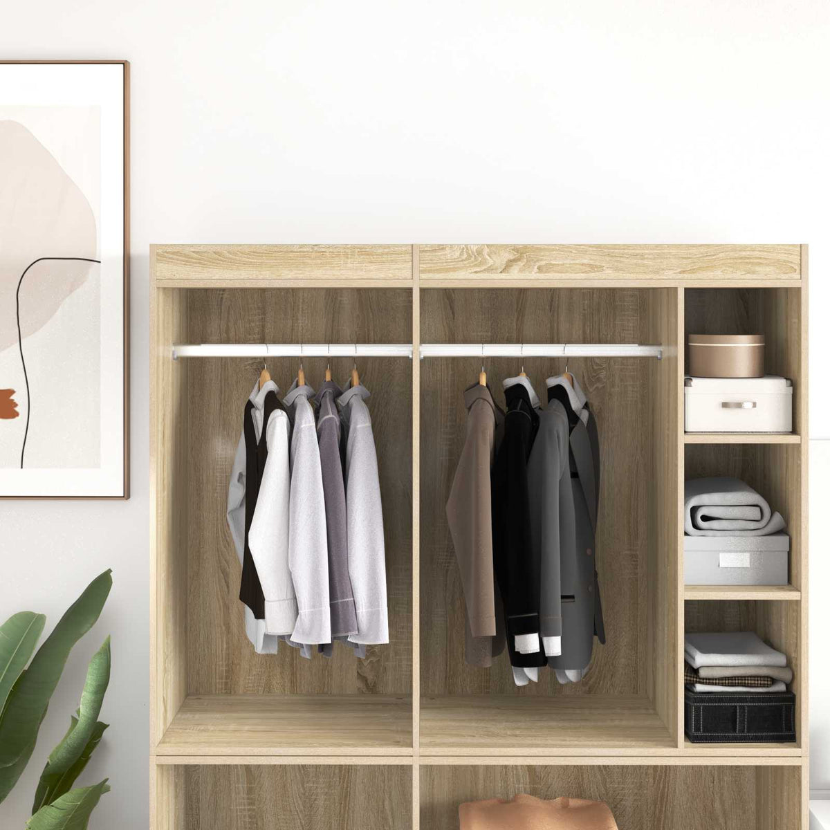 Vidaxxl tringle d'armoire 12 pcs argent 764 x 15 x 29 mm alliage d'aluminium
