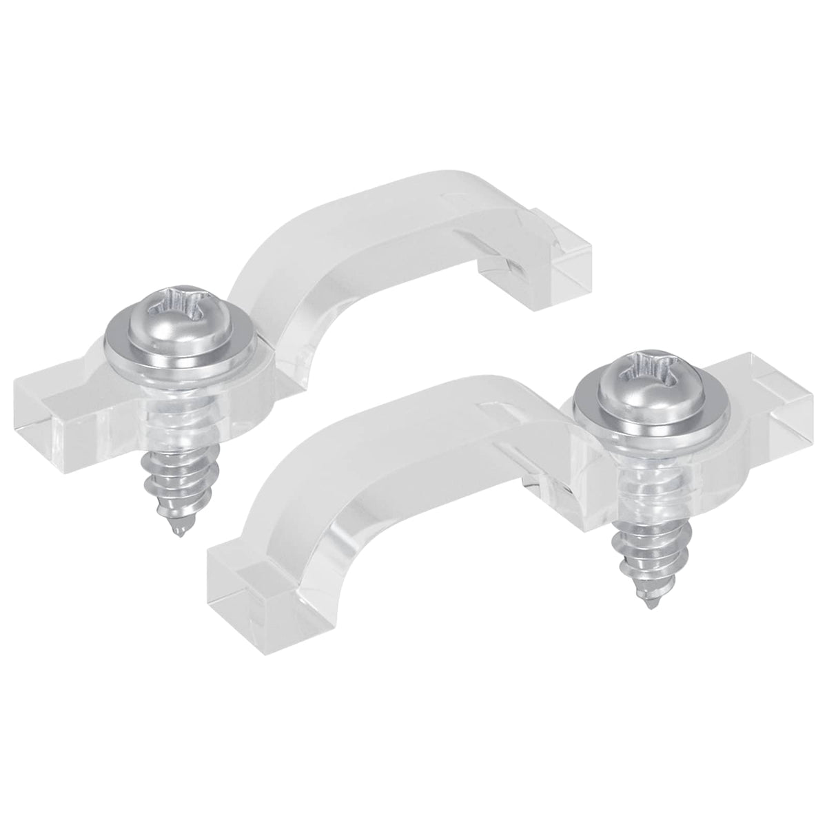 Vidaxxl Clips pour bandes LED 2 pcs transparents 23,8 x 7,3 x 4,3 mm