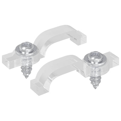 Vidaxxl Clips pour bandes LED 2 pcs transparents 23,8 x 7,3 x 4,3 mm