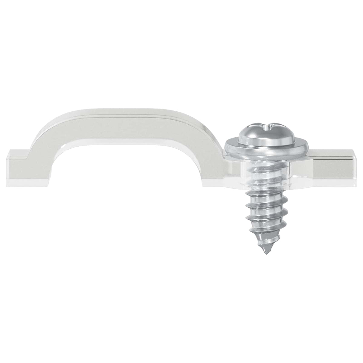 Vidaxxl Clips pour bandes LED 12 pcs transparents 23,8 x 7,3 x 4,3 mm