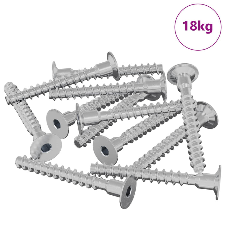 Vidaxl boulon 5143 pcs fer galvanisé 5 x 40 mm