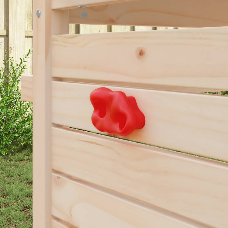 Vidaxl poignée d'escalade 12 pcs rouge 100 x 67 x 43 mm pp