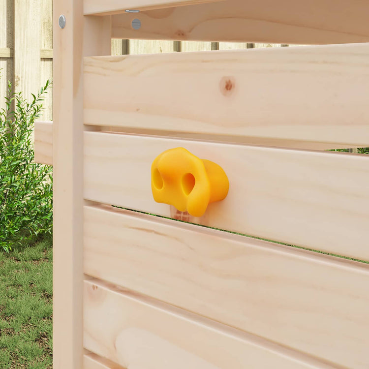 Vidaxl poignée d'escalade 2 pcs jaune 100 x 67 x 43 mm pp