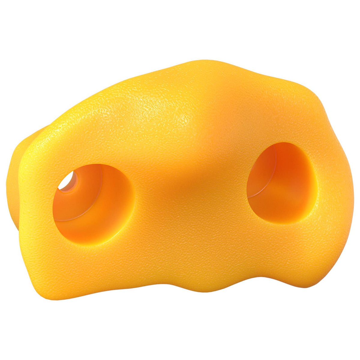 Vidaxl poignée d'escalade 2 pcs jaune 100 x 67 x 43 mm pp