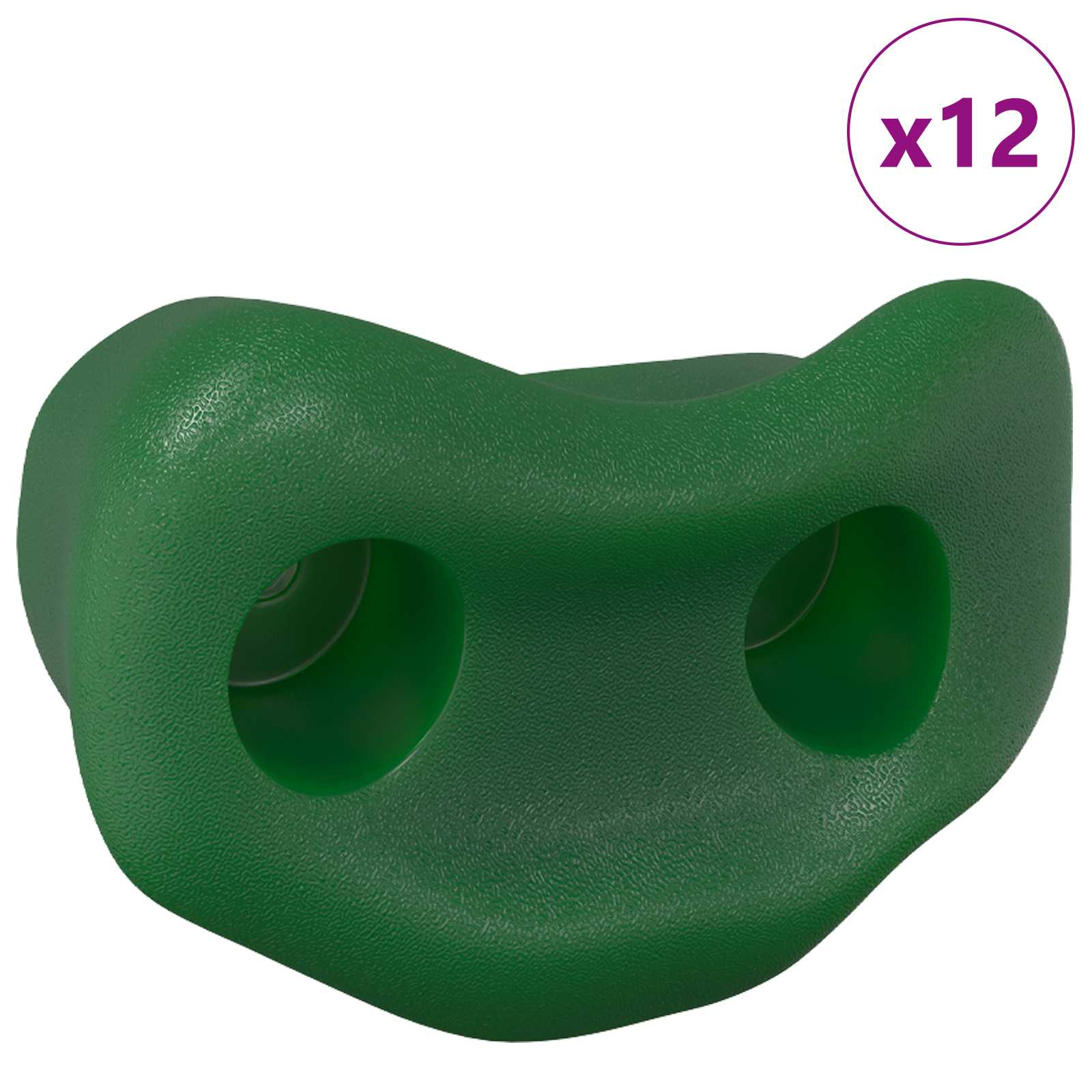 Vidaxx poignée d'escalade 12 pcs vert 100 x 67 x 43 mm pp