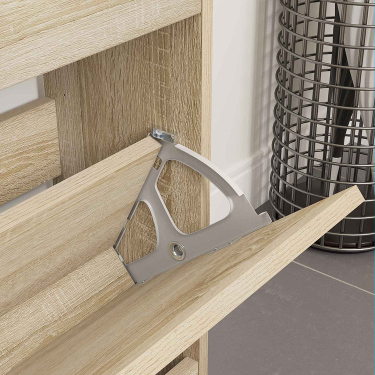 Vidaxxl charnière de tiroir rabattable 2 pcs argent 235 x 155 x 30 mm fer