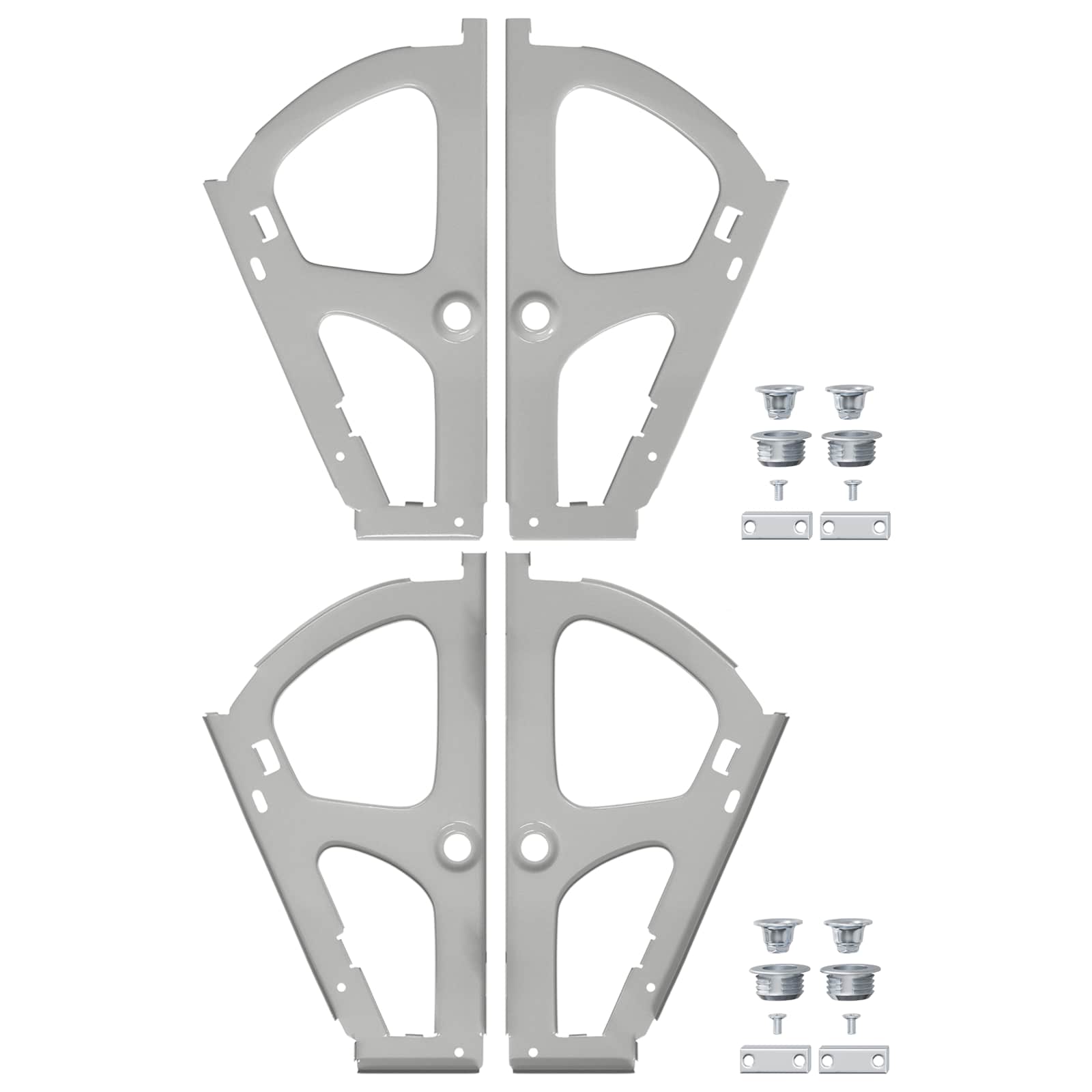 Vidaxxl charnière de tiroir rabattable 2 pcs argent 235 x 155 x 30 mm fer