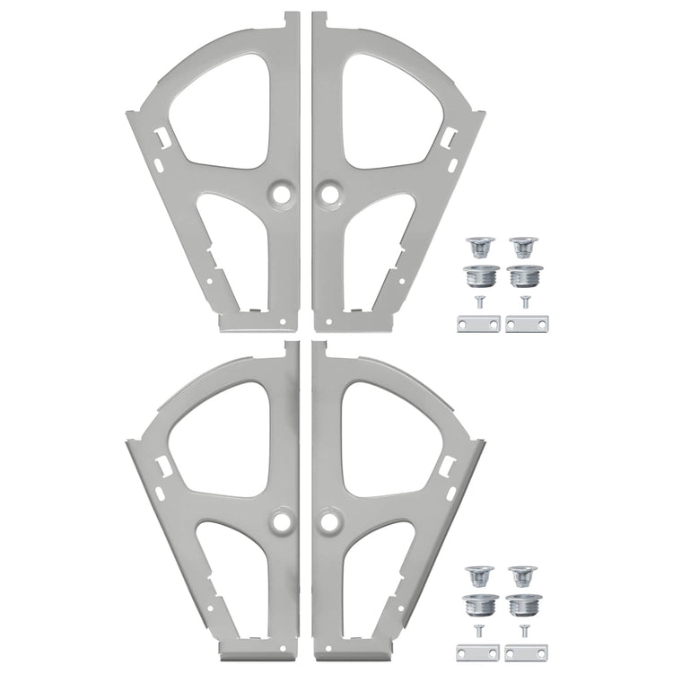 Vidaxxl charnière de tiroir rabattable 2 pcs argent 235 x 155 x 30 mm fer