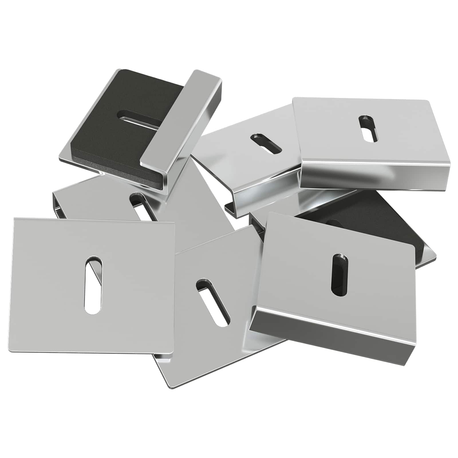 Vidaxx support de montage pour miroir 2 pcs nickel 35 x 30 x 8,3 mm acier