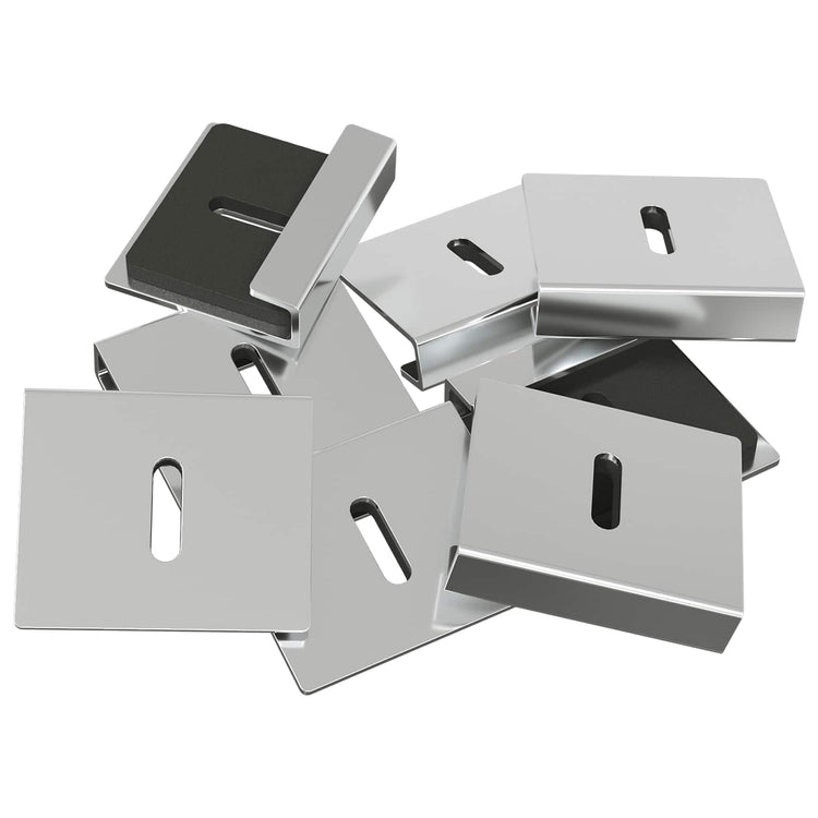 Vidaxx support de montage pour miroir 2 pcs nickel 35 x 30 x 8,3 mm acier