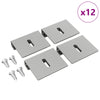 Vidaxx support de montage pour miroir 12 pcs nickel 35 x 30 x 8,3 mm acier