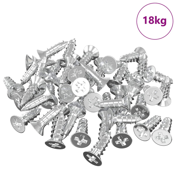 Vidaxxl support de montage miroir 340 pcs nickel 35 x 30 x 8,3 mm