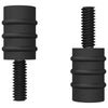 VidaXL vis d'écartement 2 pcs noir m4 caoutchouc et acier