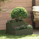 Vidaxl pot de fleur de jardin vert olive 60 x 60 x 50 cm acier laminé à froid