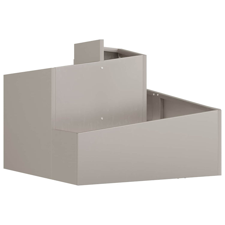 Vidaxl pot de fleur de jardin marron 60 x 60 x 50 cm acier corten
