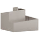 Vidaxl pot de fleur de jardin marron 60 x 60 x 50 cm acier corten
