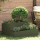 Vidaxl pot de fleur de jardin vert olive 80 x 80 x 50 cm acier laminé à froid
