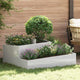Vidaxx pot de fleur de jardin argent 100 x 100 x 50 cm acier inoxydable