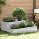 Vidaxl pot de fleur de jardin argent 100 x 100 x 50 cm acier galvanisé