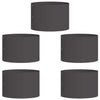 Vidaxx anneau végétal 5 pcs noir 30 x 30 x 20 cm acier laminé à froid