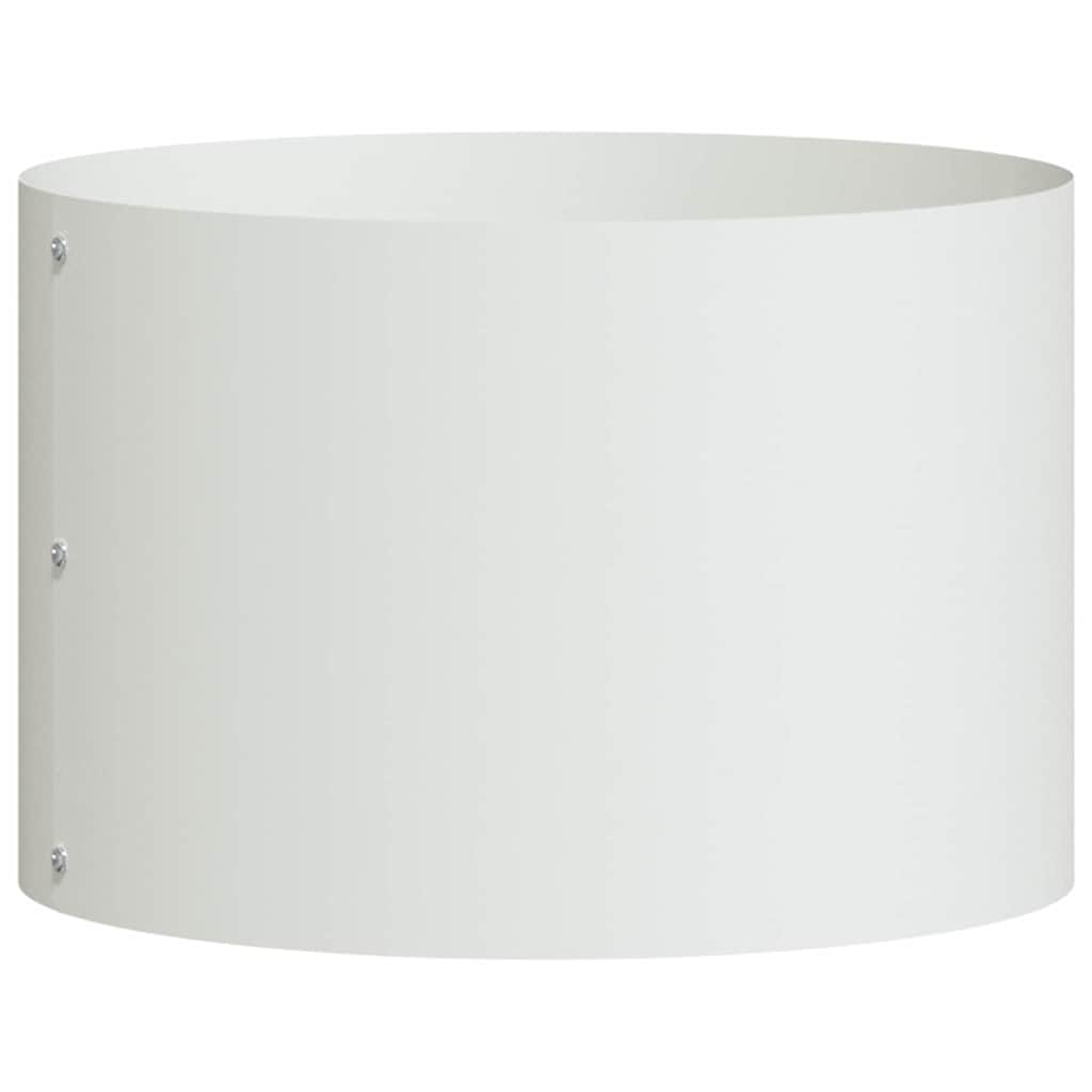 Vidaxx anneau végétal blanc 30 x 30 x 20 cm acier laminé à froid