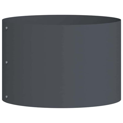 Vidaxl anneau végétal anthracite 30 x 30 x 20 cm acier laminé à froid
