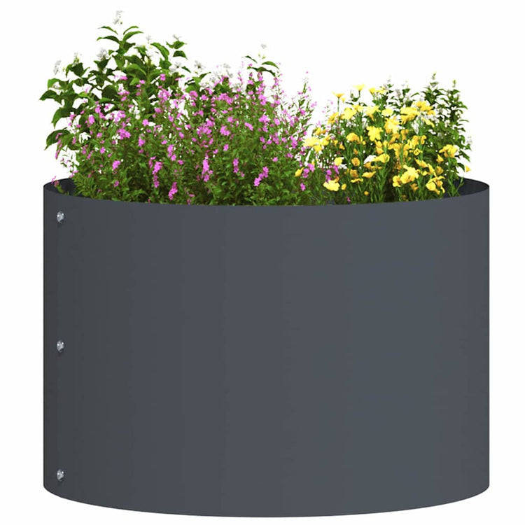 Vidaxl anneau végétal anthracite 30 x 30 x 20 cm acier laminé à froid