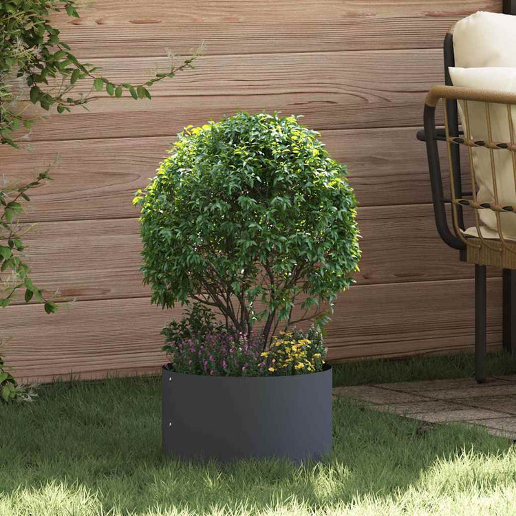 Vidaxl anneau végétal 5 pcs anthracite 30 x 30 x 20 cm acier laminé à froid
