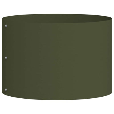 Vidaxxl anneau végétal vert olive 30 x 30 x 20 cm acier laminé à froid