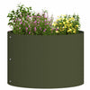Vidaxxl anneau végétal 5 pcs vert olive 30 x 30 x 20 cm acier laminé à froid
