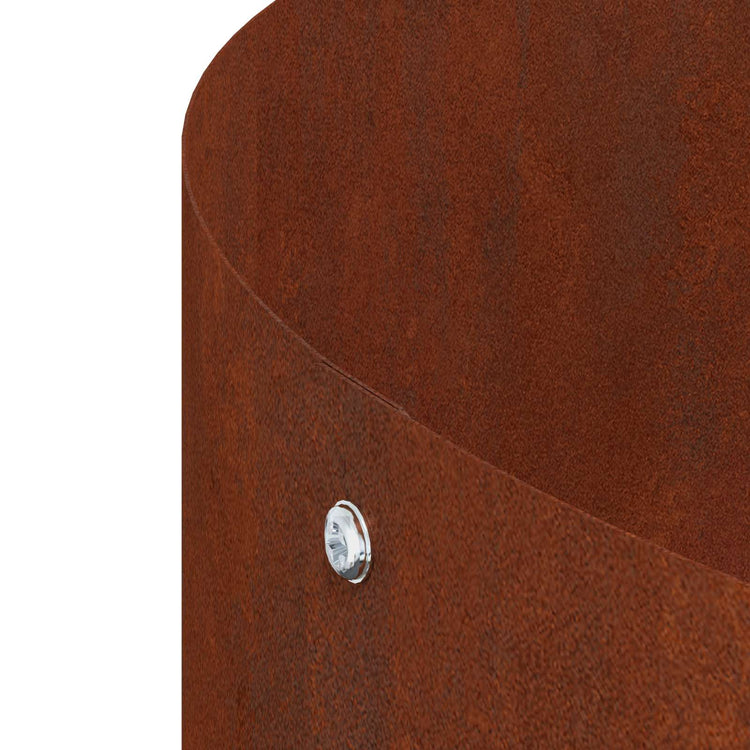 Vidaxl anneau végétal marron 30 x 30 x 20 cm acier corten