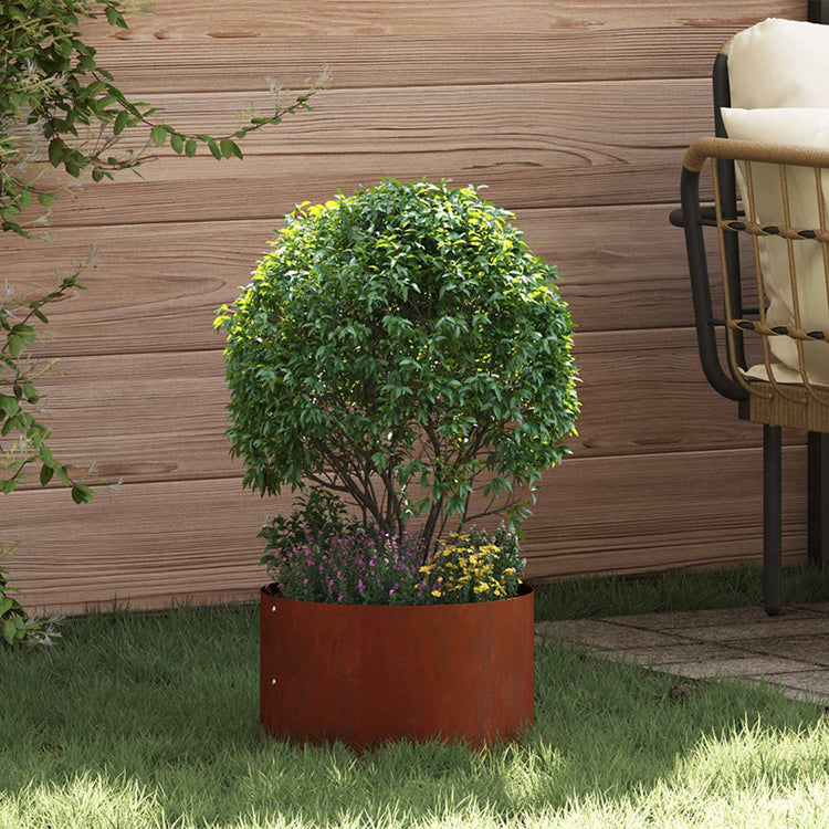 Vidaxl anneau pour plantes 5 pcs marron 30 x 30 x 20 cm acier corten