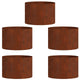 Vidaxl anneau pour plantes 5 pcs marron 30 x 30 x 20 cm acier corten