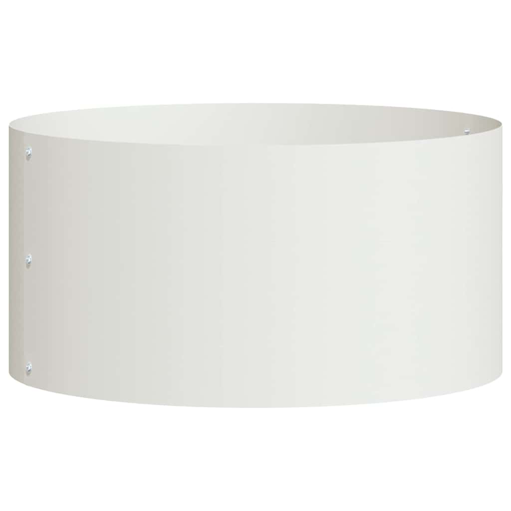 Vidaxx anneau végétal blanc 40 x 40 x 20 cm acier laminé à froid