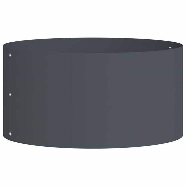 Vidaxl anneau végétal anthracite 40 x 40 x 20 cm acier laminé à froid