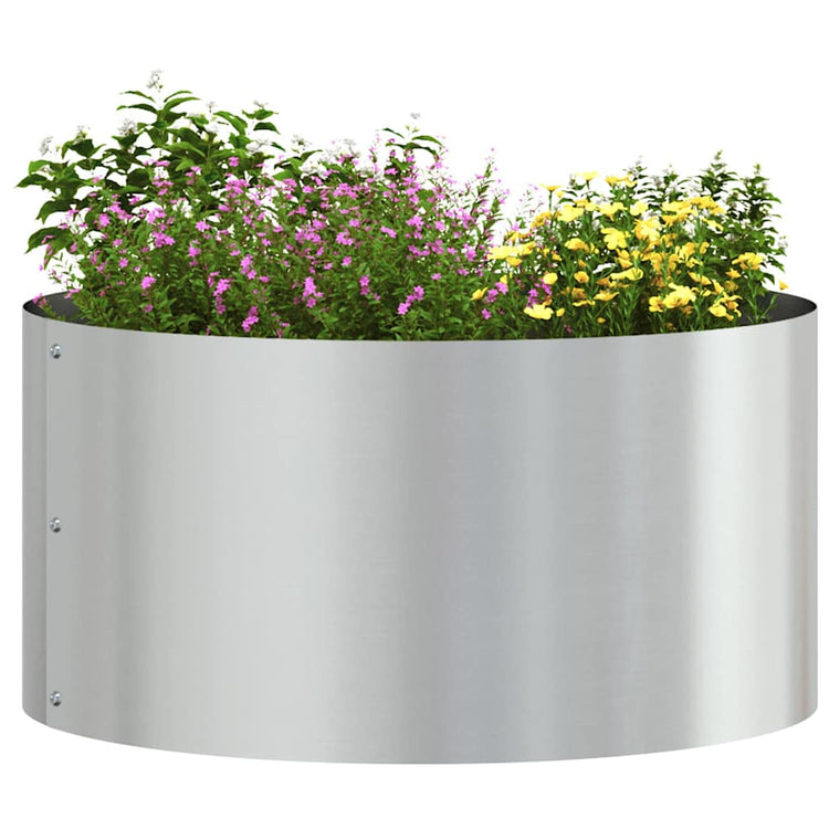 Vidaxx anneau végétal argent 40 x 40 x 20 cm en acier galvanisé