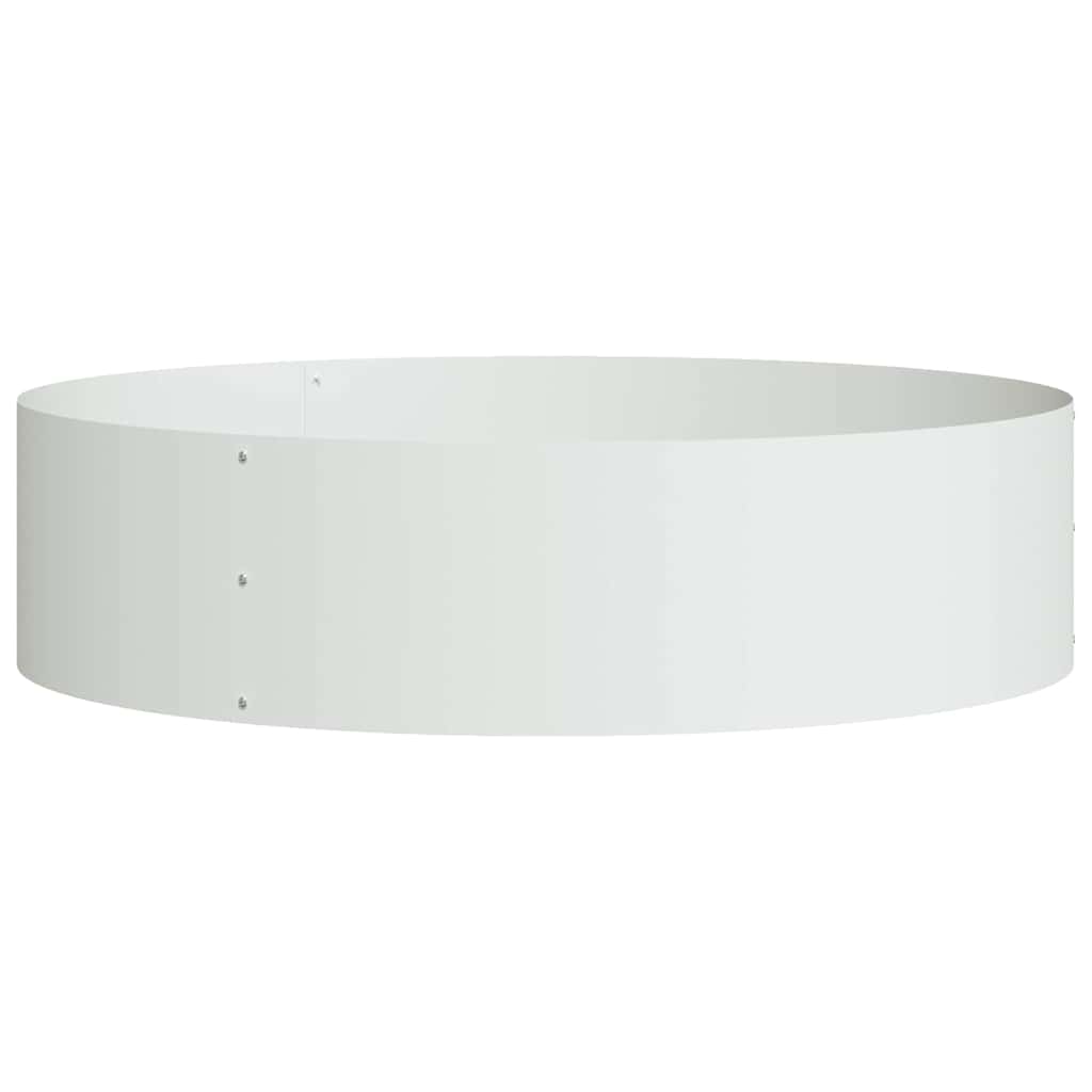 Vidaxx anneau végétal blanc 80 x 80 x 20 cm acier laminé à froid