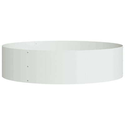 Vidaxx anneau végétal blanc 80 x 80 x 20 cm acier laminé à froid