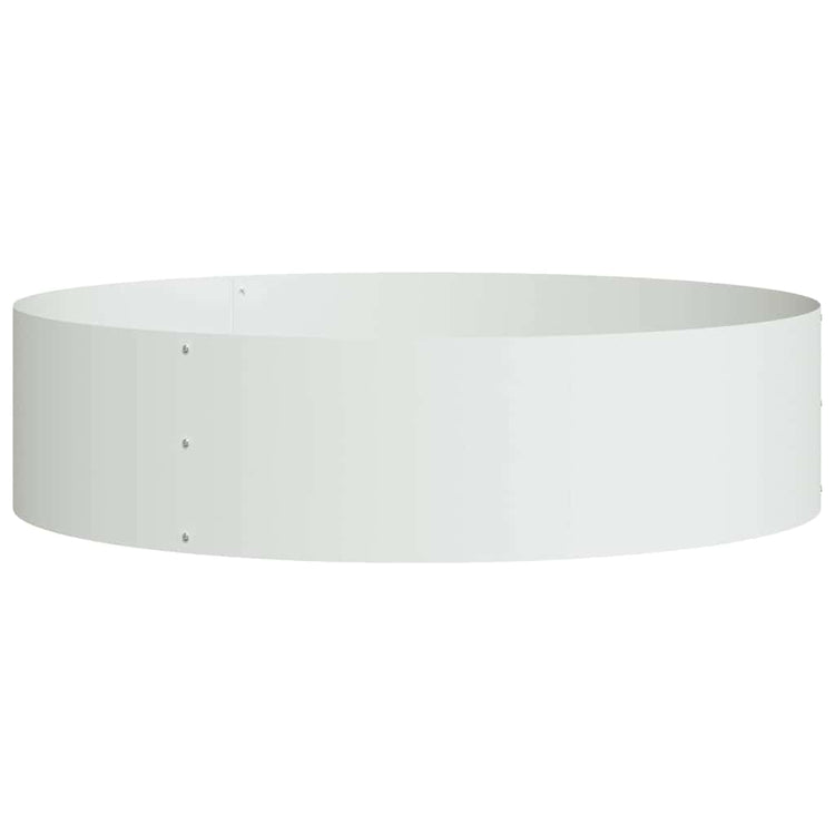 Vidaxx anneau végétal blanc 80 x 80 x 20 cm acier laminé à froid