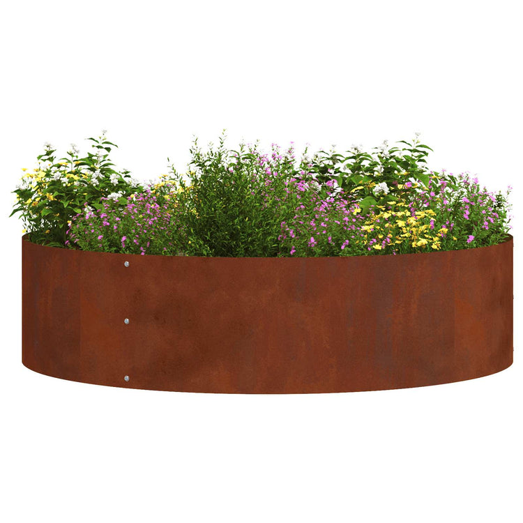 Vidaxl anneau pour plantes 5 pcs marron 80 x 80 x 20 cm acier corten