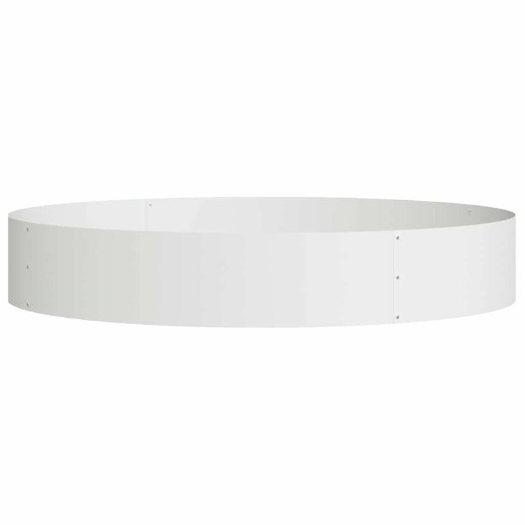 Vidaxx anneau végétal blanc 120 x 120 x 20 cm acier laminé à froid