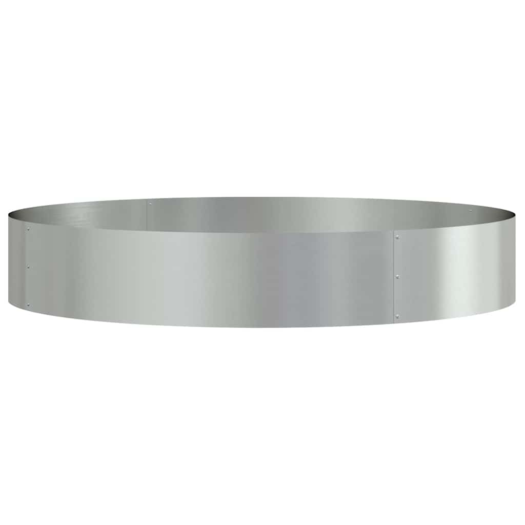 Vidaxx anneau végétal argent 120 x 120 x 20 cm acier galvanisé