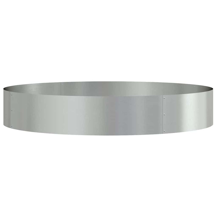 Vidaxx anneau végétal argent 120 x 120 x 20 cm acier galvanisé