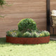 Vidaxl anneau végétal marron 120 x 120 x 20 cm acier corten