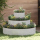 VidaXL pot de fleur de jardin argent 90 x 90 x 20 cm acier inoxydable