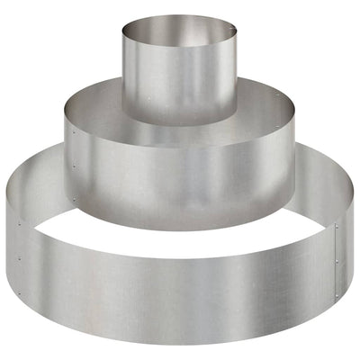 VidaXL pot de fleur de jardin argent 90 x 90 x 20 cm acier inoxydable