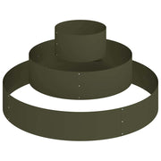 Vidaxxl pot de fleur de jardin vert olive 120 x 120 x 20 cm acier laminé à froid - afbeelding 2